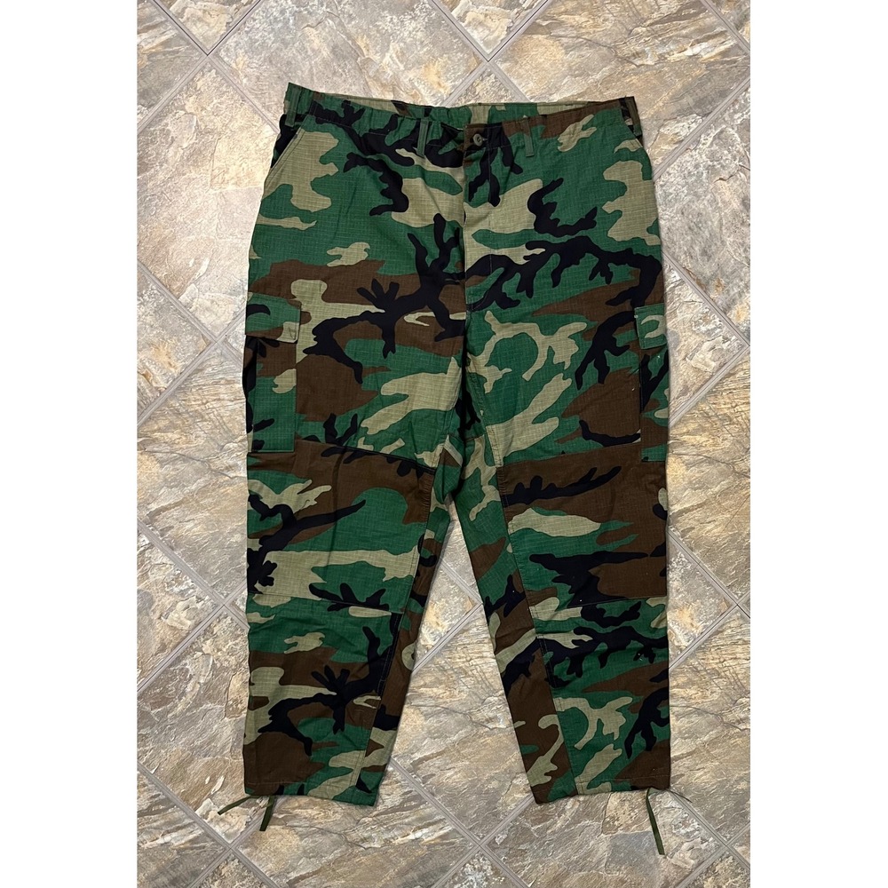 Rothco Cargo Pants Men XX-Large Green Camo Ripstop Tactical 44x32